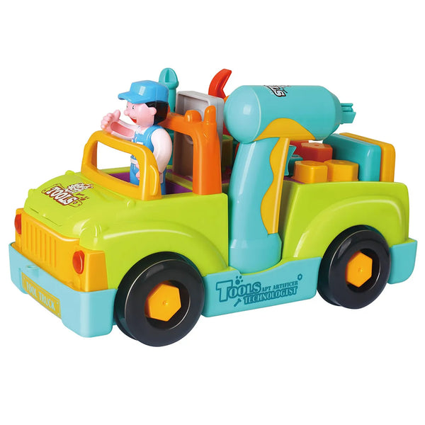 Hola Tool Truck Toy – Interactive Builder Vehicle with Tools & Sounds for Toddlers