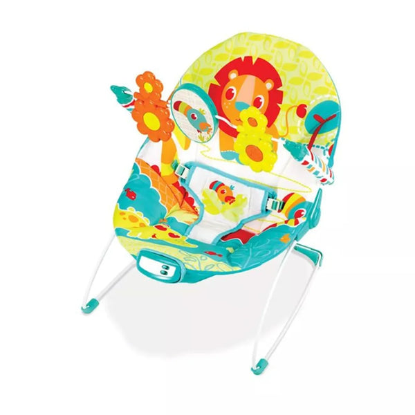 Mastela Recline Bouncer with Music & Vibration – Multicolor Animal Theme