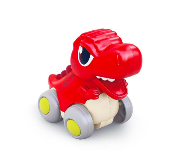 Hola Dinosaur Pull-Back Toy Car – Red Dino Roller for Toddlers