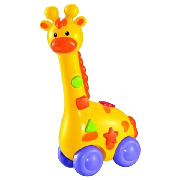 Abero Giraffe Toy with Wheels – Rolling Animal Toy for Toddlers