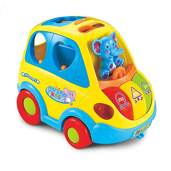 HOLA Elephant Smart Bus – Musical & Educational Light-Up Toy for Toddlers