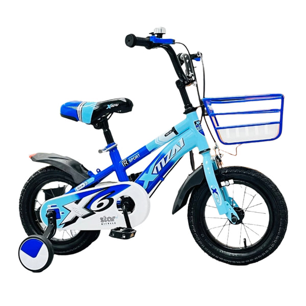 Xmzai 12" Kids Bicycle with Training Wheels & Front Basket – Ideal for Toddlers & Young Kids