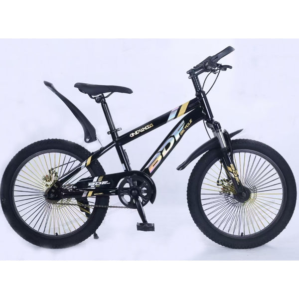 BDF 20" Bicycle for Older Kids – Black & Gold