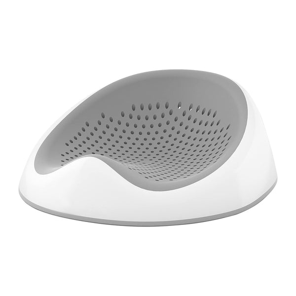 Baby Bath Booster | Non-Slip Newborn Bath Seat | Grey - Babies World
