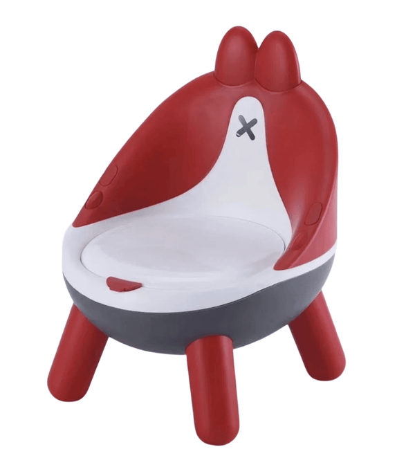 Toddler Potty Chair – Red & White | Comfortable & Easy-to-Clean Toilet Trainer