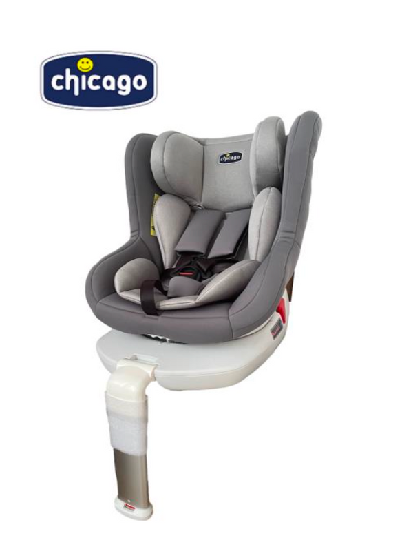 Chicago Baby Car Seat – Light Grey | Comfortable & Secure Travel Seat for Infants and Toddlers
