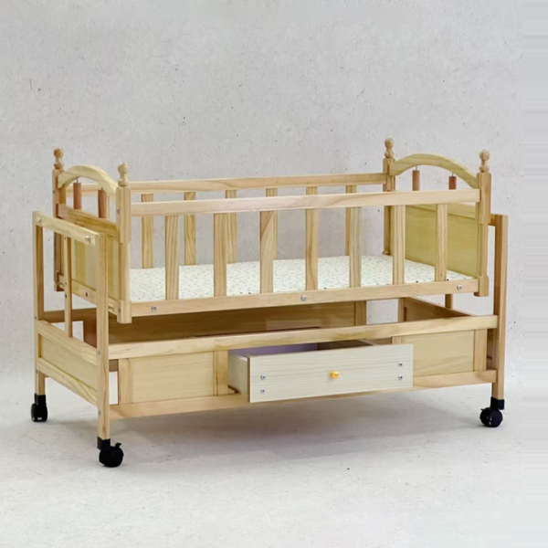 Junior Junior Swing and Baby Cot Wooden Baby Bed