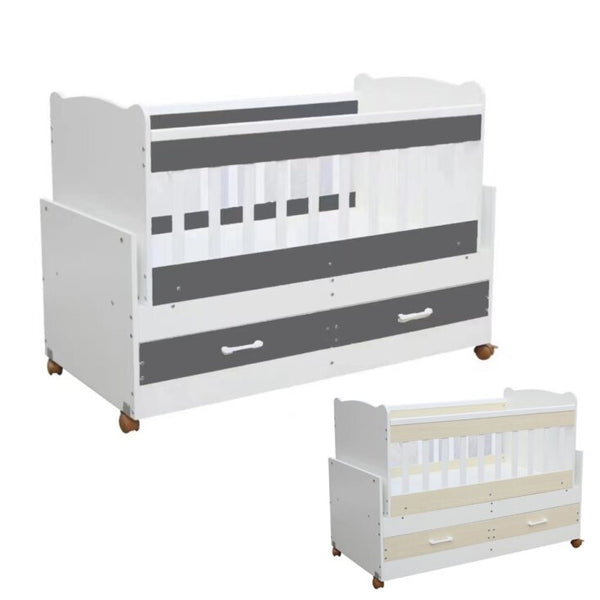 Convertible Wooden Baby Bed